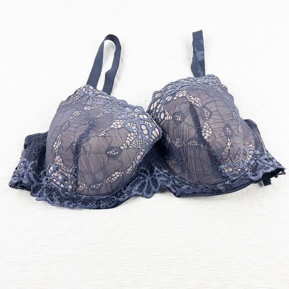 BUY 1 GET 1 FREE 40d lace country blue pink bra - Picture 1 of 11